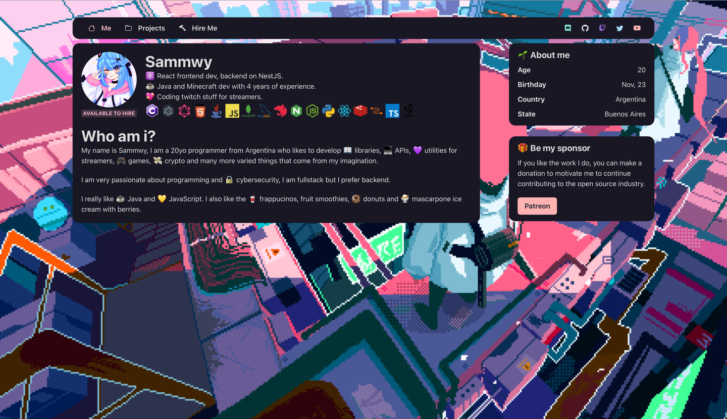 sammwy.com website on 2023